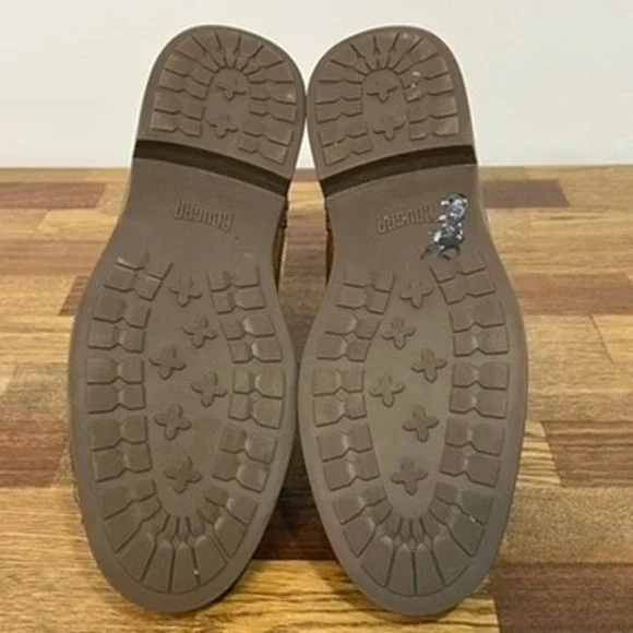 Cougar Womens Chelsea Boots 7 Brown Leather Ankle Zip Chunky Tan Zip Outerwear - Picture 7 of 16